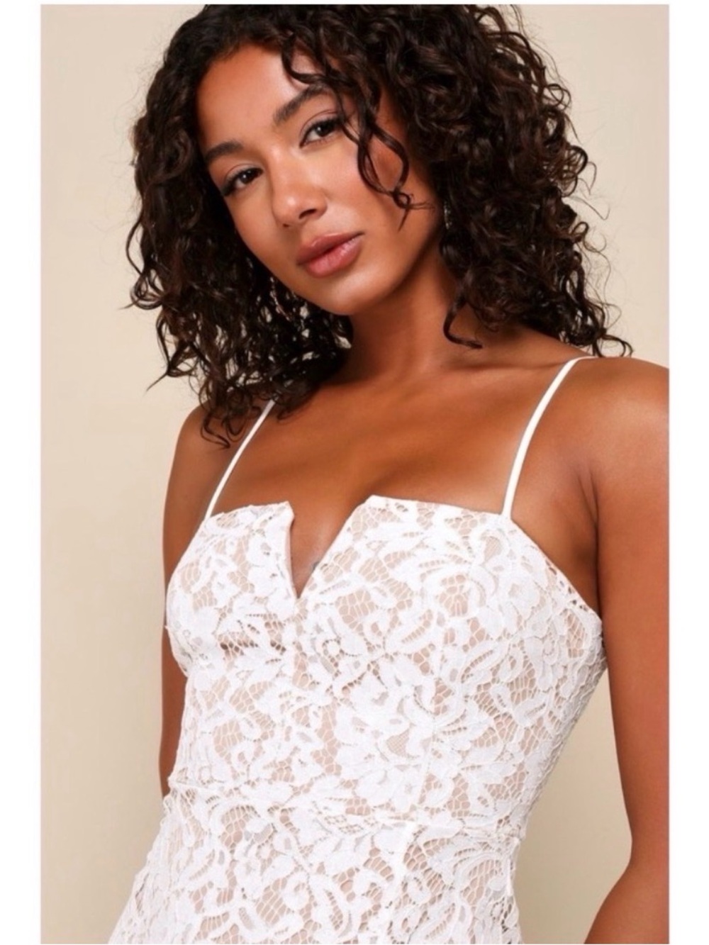 LULUS White Lace Dress - Picture 5 of 9